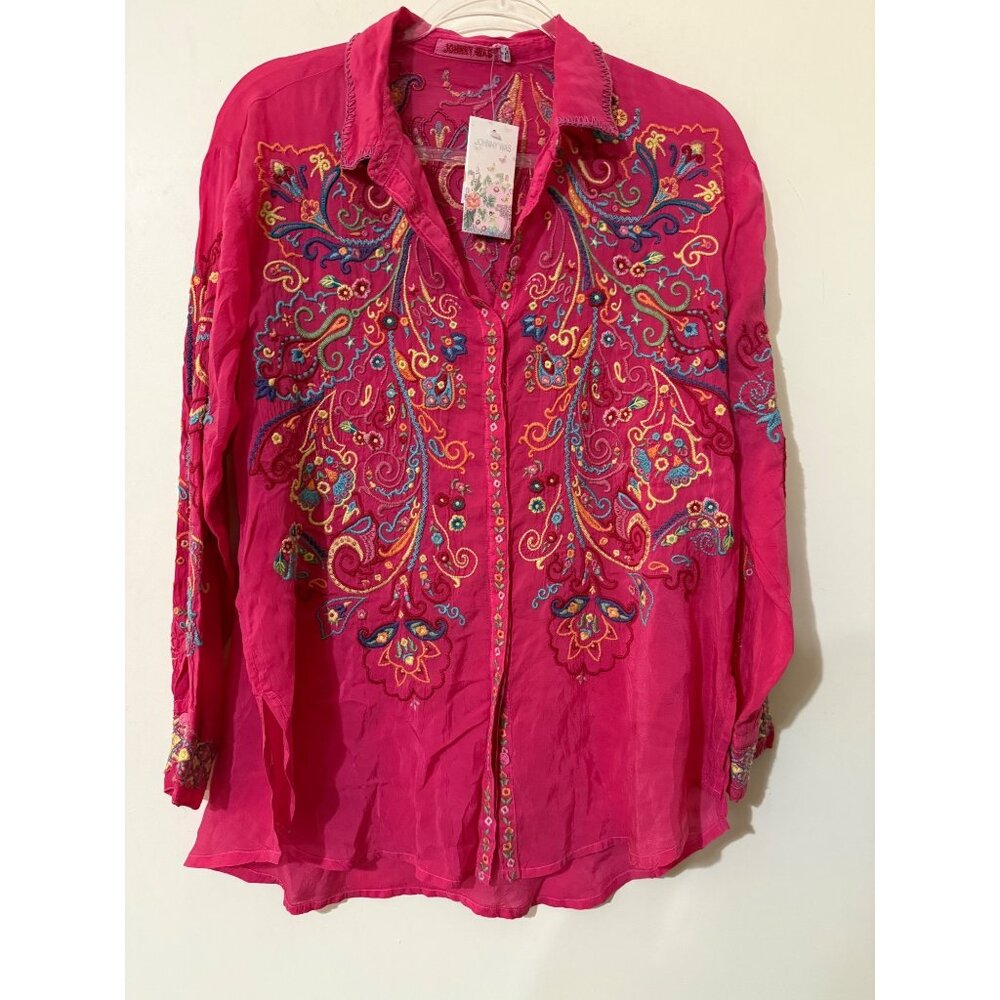Johnny Was CACHEMIRE TUNIC NWT $318 small